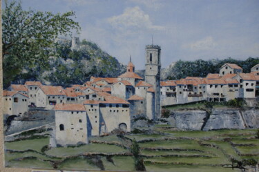 Peinture intitulée "vue générale de Rup…" par Jacques Dolley, Œuvre d'art originale, Huile