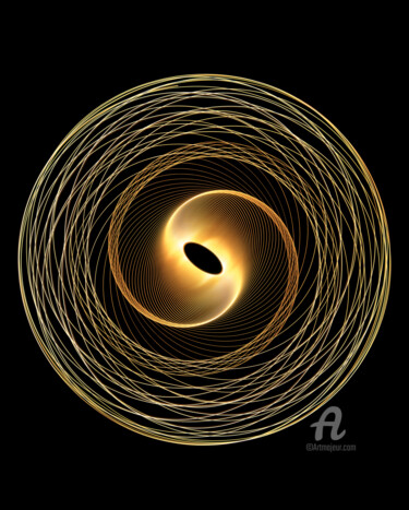 Photography titled "LichtkreisB3" by Gerhard Bumann, Original Artwork, Analog photography