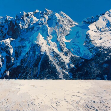 Madonna di Campiglio Peinture intitulée "Madonna di Campiglio" par Marco Barberio, Œuvre d'art originale, Acrylique