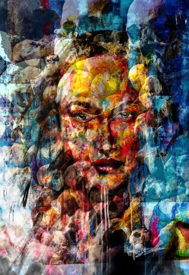 Arts numériques intitulée "Picandpaint 5" par Jérôme Royer, Œuvre d'art originale, Photo montage