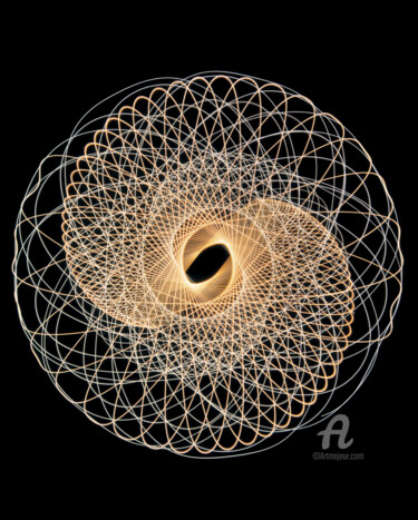 Photography titled "Lichtkreis65" by Gerhard Bumann, Original Artwork, Analog photography