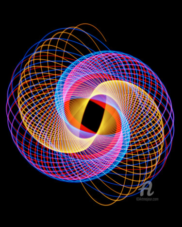 Photography titled "Lichtkreis36" by Gerhard Bumann, Original Artwork, Analog photography
