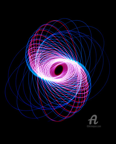 Photography titled "Lichtkreis33" by Gerhard Bumann, Original Artwork, Analog photography
