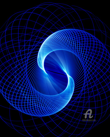 Photography titled "Lichtkreis41" by Gerhard Bumann, Original Artwork, Analog photography