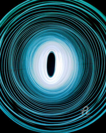 Photography titled "Lichtkreis11neg" by Gerhard Bumann, Original Artwork, Analog photography