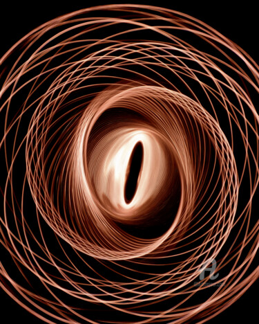 Photography titled "Lichtkreis01g" by Gerhard Bumann, Original Artwork, Analog photography