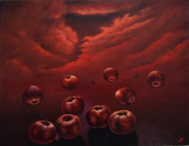 绘画 标题为“The red Apples / Кр…” 由Владимир Абаимов, 原创艺术品, 油