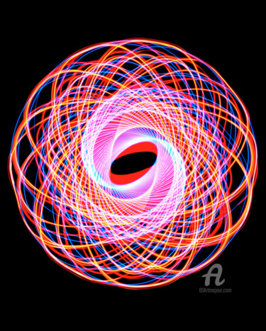 Photography titled "Lichtkreis58" by Gerhard Bumann, Original Artwork, Analog photography