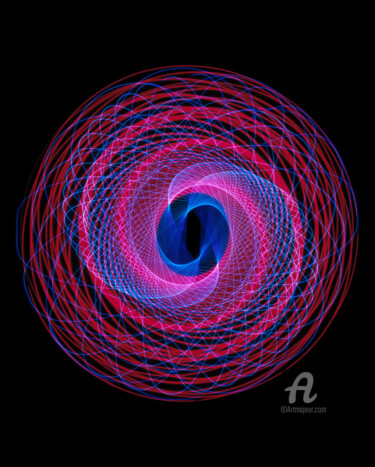 Photography titled "LichtkreisA1" by Gerhard Bumann, Original Artwork, Analog photography