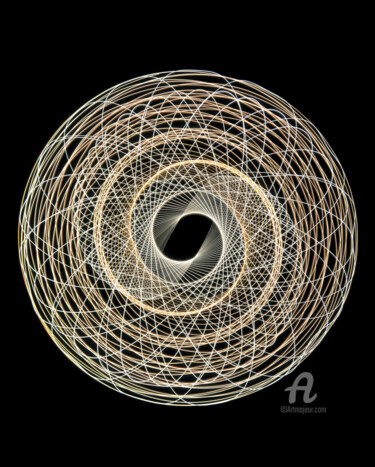 Photography titled "LichtkreisA2" by Gerhard Bumann, Original Artwork, Analog photography
