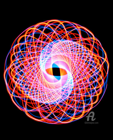 Photography titled "Lichtkreis47" by Gerhard Bumann, Original Artwork, Analog photography