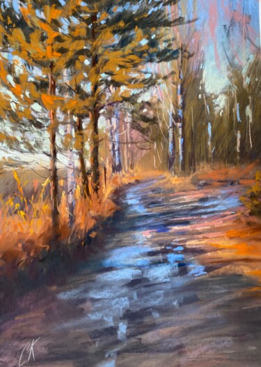 제목이 "Late autumn"인 그림 Kristina Savinova로, 원작, 파스텔