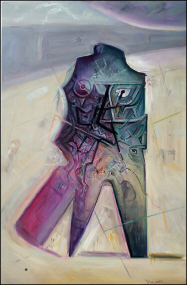 Painting titled "离殇" by Huixi Yu, Original Artwork, Oil