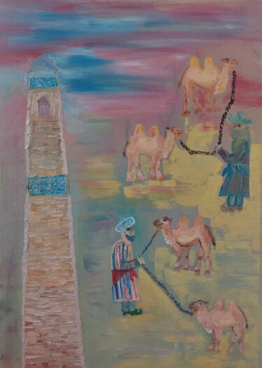 Средняя Азия Painting titled "Средняя Азия" by Khayrullina Venera Akhatovna (VeraKhay), Original Artwork, Oil