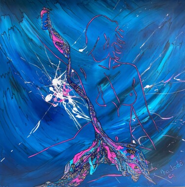Peinture intitulée "Kdo" par Nadodo, Œuvre d'art originale, Acrylique Monté sur Châssis en bois