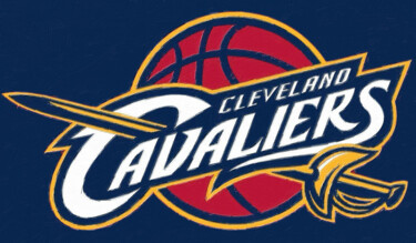 绘画 标题为“Cleveland Cavaliers…” 由Tony Rubino, 原创艺术品, 丙烯 安装在木质担架架上