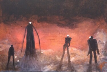 Pintura intitulada "Hay otros mundos...…" por Vidal Fernández Richart, Obras de arte originais, Acrílico