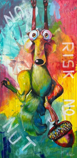 绘画 标题为“no risk no nut” 由Sabrina Seck, 原创艺术品, 丙烯