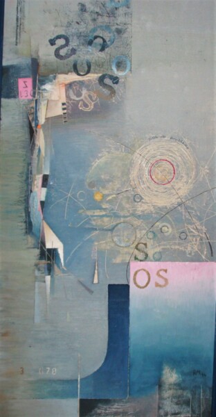 Peinture intitulée "SOS-pas de problème" par Reiner Makarowski, Œuvre d'art originale, Huile
