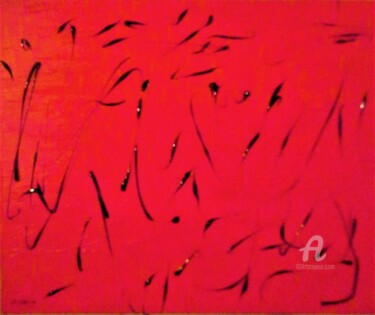 Ζωγραφική με τίτλο "Colors Flamenco 2" από Roberto Urbano, Αυθεντικά έργα τέχνης, Ακρυλικό Τοποθετήθηκε στο Ξύλινο φορείο σκ…