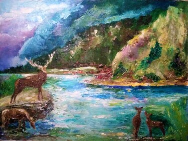 「Peinture à l'huile…」というタイトルの絵画 Sergiy Tsymbalovによって, オリジナルのアートワーク, オイル