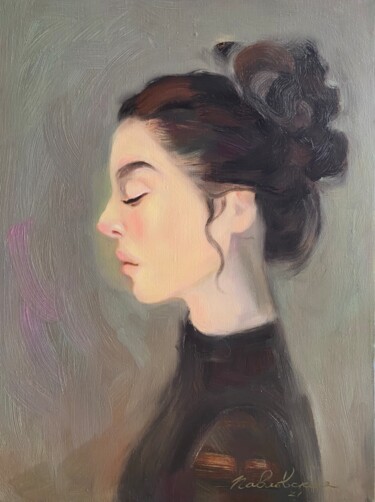 绘画 标题为“Silence” 由Isolde Pavlovskaya, 原创艺术品, 油 安装在木质担架架上