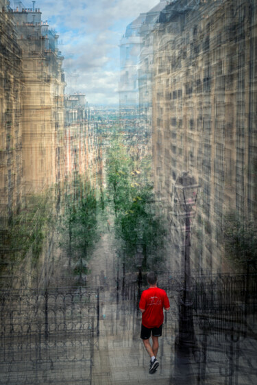 摄影 标题为“Montmartre, Paris” 由Alain Rappeneau, 原创艺术品, 数码摄影 安装在铝上