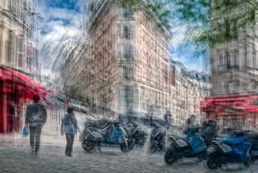 摄影 标题为“Montmartre, Paris #2” 由Alain Rappeneau, 原创艺术品, 数码摄影 安装在铝上