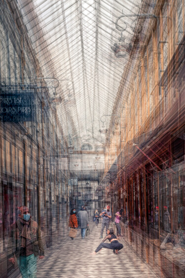 摄影 标题为“Passage Jouffroy, P…” 由Alain Rappeneau, 原创艺术品, 数码摄影 安装在铝上