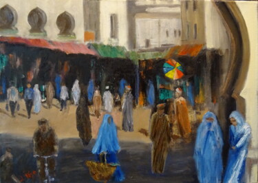 Painting titled ""Une Bonne Année au…" by Emile Paya, Original Artwork, Oil