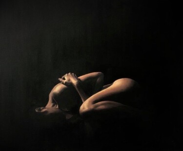 Peinture intitulée "The Inner Void" par Octavia Sellier, Œuvre d'art originale, Huile