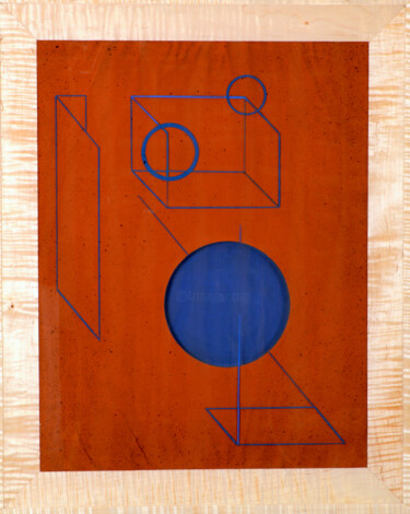 Painting titled "Ethereal Structure…" by Kristopher Lionel, Original Artwork, Resin Mounted on Wood Panel