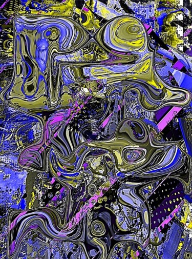 Deconstructed Green 数字艺术 标题为“Deconstructed Green” 由Mrn, 原创艺术品, 2D数字工作