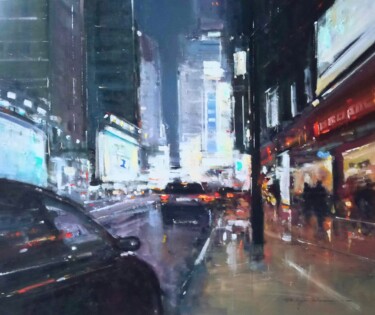 Ζωγραφική με τίτλο "New York , réf : 212" από Philippe Perennou, Αυθεντικά έργα τέχνης, Λάδι