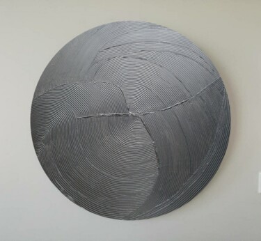 MODERN TEXTURE CIRCLE PAINTING Painting titled "MODERN TEXTURE CIRC…" by Studia_anais, Original Artwork, Acrylic