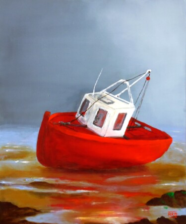 Pintura titulada "Echouage_4" por André Robert Deschamps, Obra de arte original, Acrílico