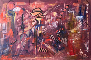 Peinture intitulée "Madison" par Guy Benson, Œuvre d'art originale, Huile
