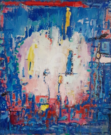 Abstraction Lyrifique n°3 _ 2022 绘画 标题为“Abstraction Lyrifiq…” 由Jean-Marc Chapelet (jeanmarchapelet), 原创艺术品, 油