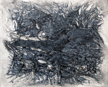 Painting titled ""Interface Number T…" by Alejandro Mendez, Original Artwork, Oil