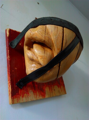 "They love to be sla…" başlıklı Heykel Osuch-Sculptures tarafından, Orijinal sanat, Ahşap
