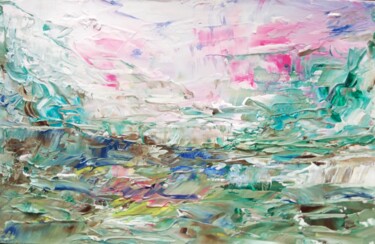 Pink clouds 绘画 标题为“Pink clouds” 由Selena Sashina, 原创艺术品, 油