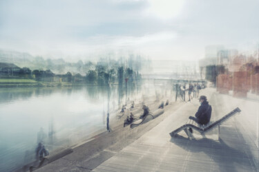 Quai Gambetta, Chalon-Sur-Saône #2 Photography titled "Quai Gambetta, Chal…" by Alain Rappeneau, Original Artwork, Digital Photography