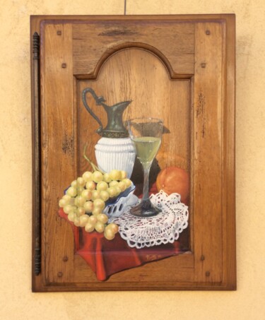 Peinture intitulée "NATURE MORTE" par Boutdebois, Œuvre d'art originale, Huile