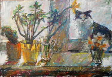 绘画 标题为“Oil painting Spring…” 由Valerie Lazareva, 原创艺术品, 油