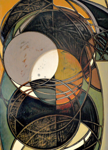 Disentangling (Veiled Surface Iteration 7) 绘画 标题为“Disentangling (Veil…” 由Kristopher Lionel, 原创艺术品, 油 安装在木板上