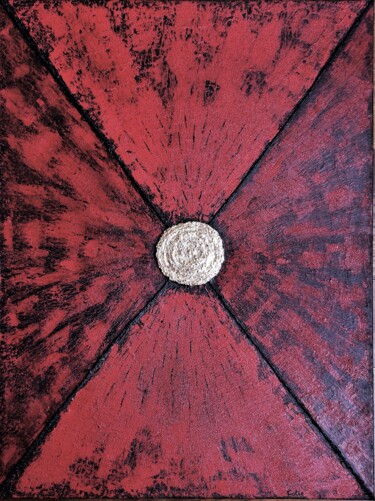 IMPRESSION ASTRALE Peinture intitulée "IMPRESSION ASTRALE" par Sandrine Bollaert (CALIZ), Œuvre d'art originale, Huile Monté sur Châssis en bois