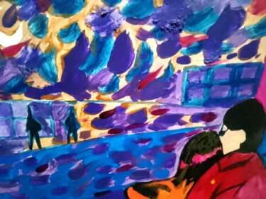 Peinture intitulée "Pintura expresionis…" par Judith Orozco, Œuvre d'art originale, Acrylique