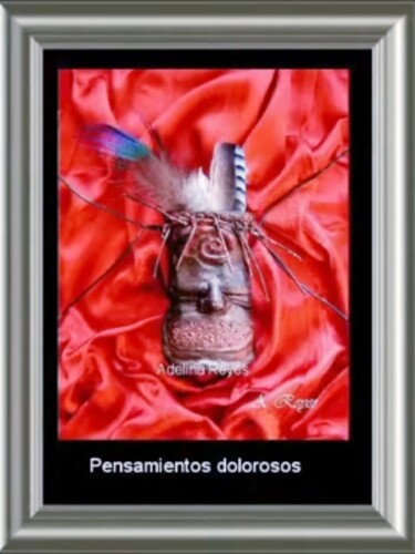 "Pensamientos doloro…" başlıklı Kolaj Adelina Reyes tarafından, Orijinal sanat, Kolaj