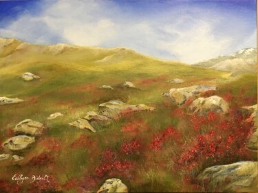Peinture intitulée "Douce nature" par Evelyne Bidault, Œuvre d'art originale, Acrylique Monté sur Châssis en bois