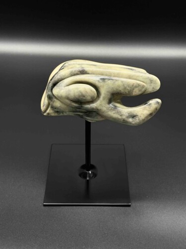 Sculpture titled "Fossile" by Edith Bk, Original Artwork, Stone